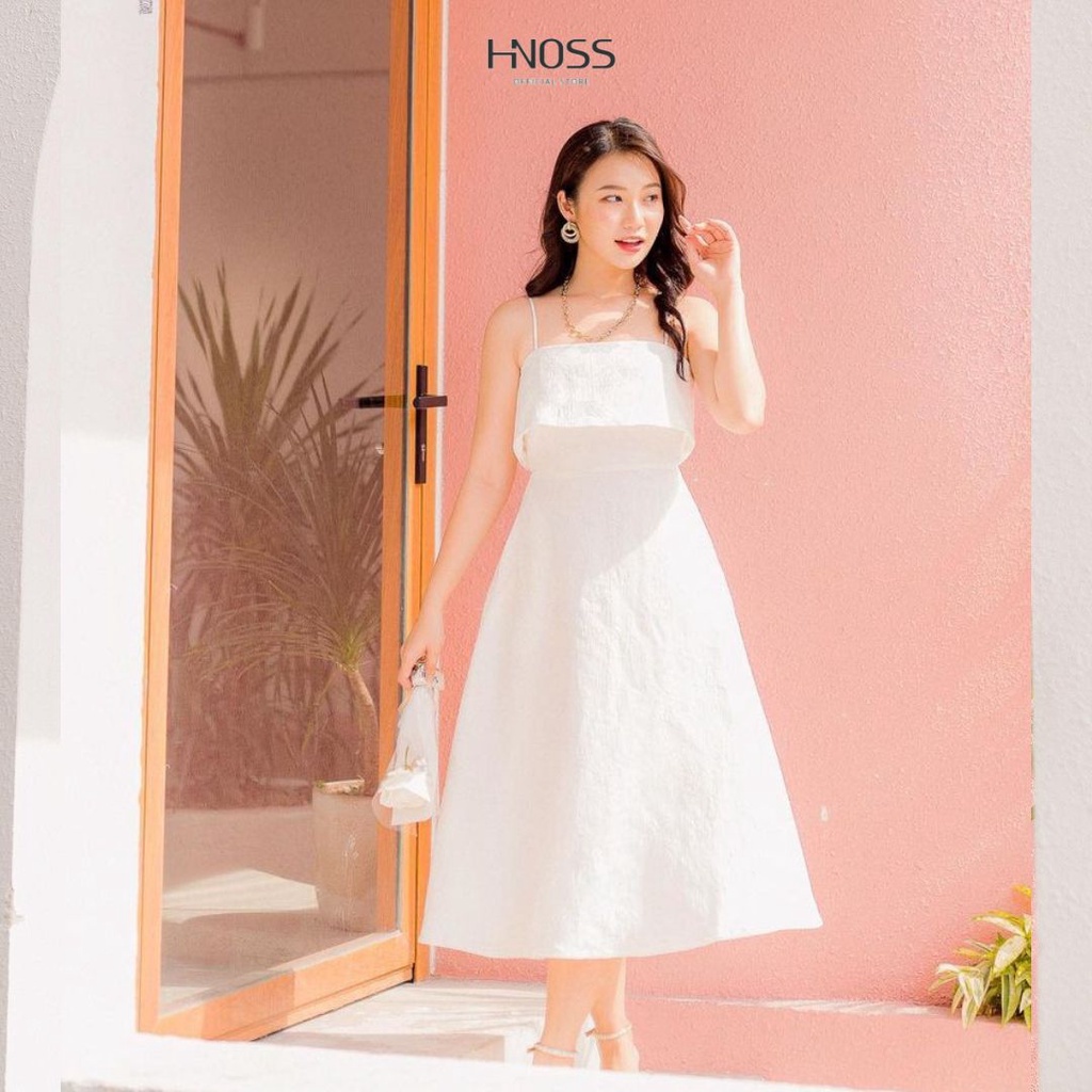 Đầm Lửng Nữ Thời Trang HNOSS Cúp 2 Lớp HNDLU091