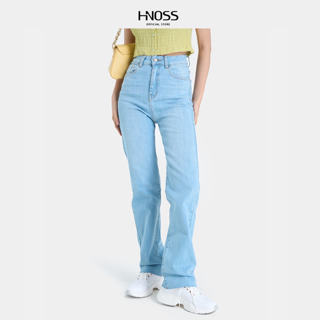 Quần Jeans Nữ Thời Trang HNOSS Ống Đứng HNQDA020