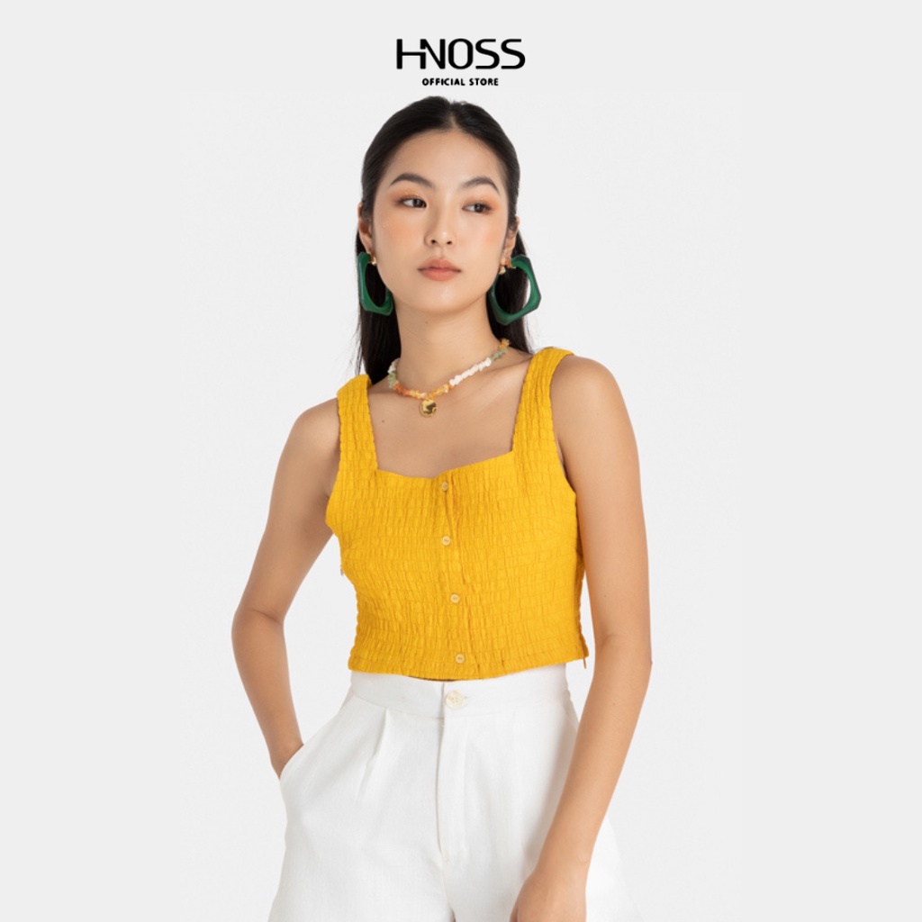 Áo Croptop Thời Trang Nữ HNOSS Hai Dây Bản To HNAKI063