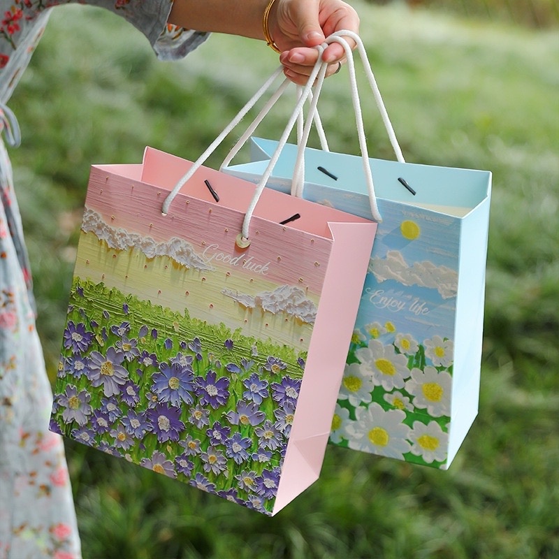 Túi Giấy Đựng Quà Tặng Họa Tiết Tranh 3D Hy Hy Store