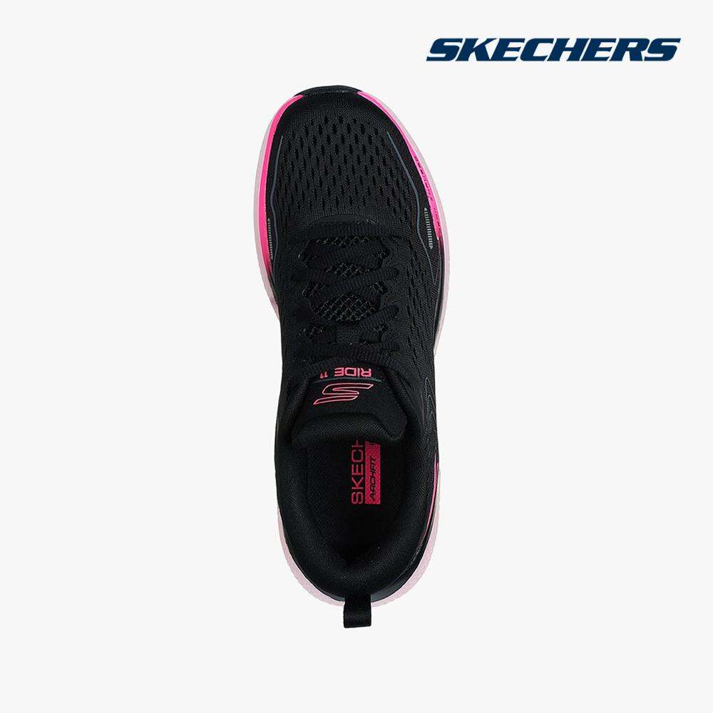 SKECHERS - Giày chạy bộ nữ cổ thấp Go Run Ride 11 172079-BKPK