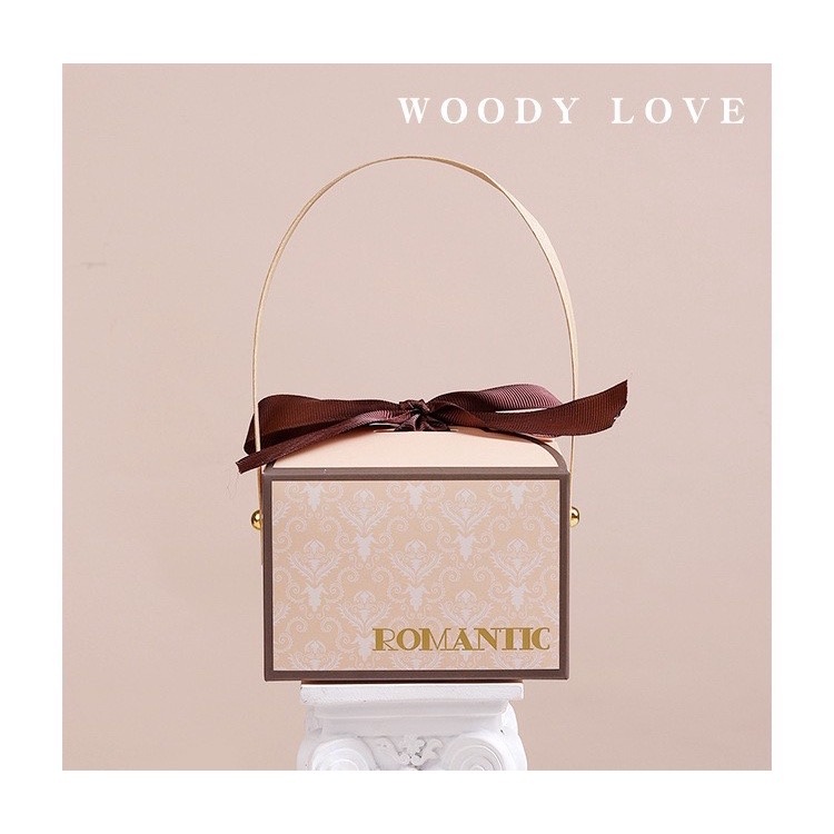 Hộp đựng quà tặng thắt nơ có quai xách sang chảnh Hy Hy Store