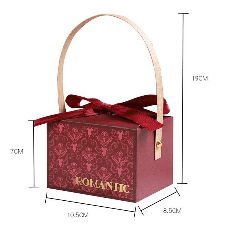 Hộp đựng quà tặng thắt nơ có quai xách sang chảnh Hy Hy Store