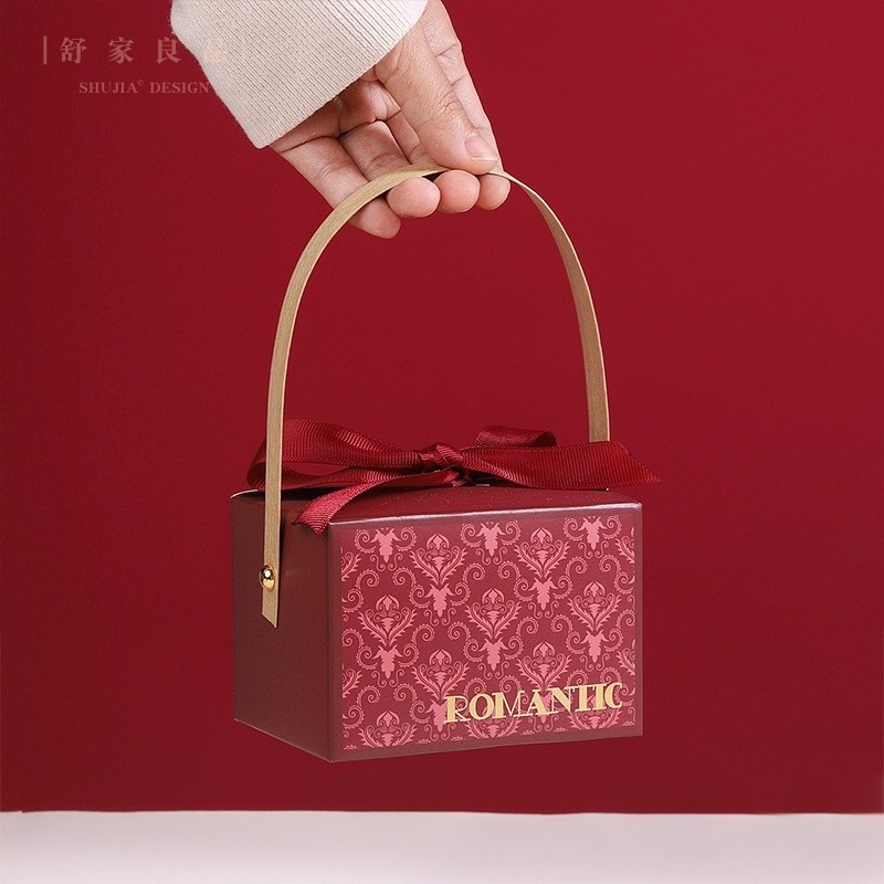 Hộp đựng quà tặng thắt nơ có quai xách sang chảnh Hy Hy Store