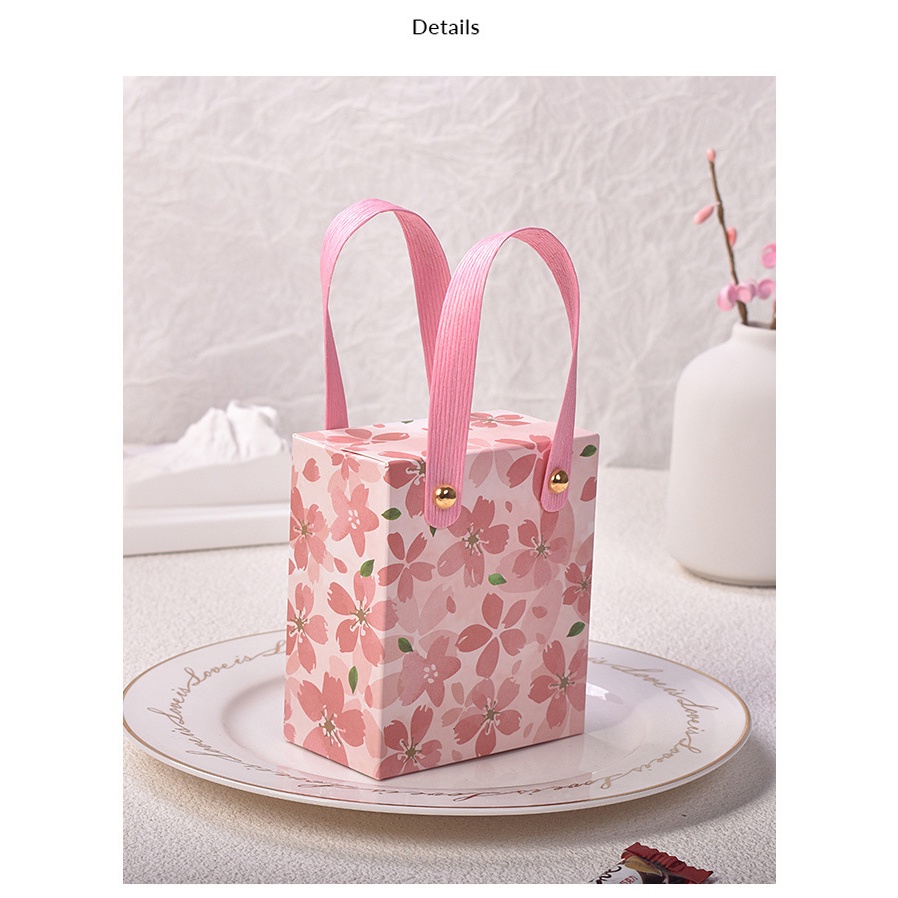 Sakura Box - Túi quà họa tiết hoa anh đào xinh xắn sỉ sll