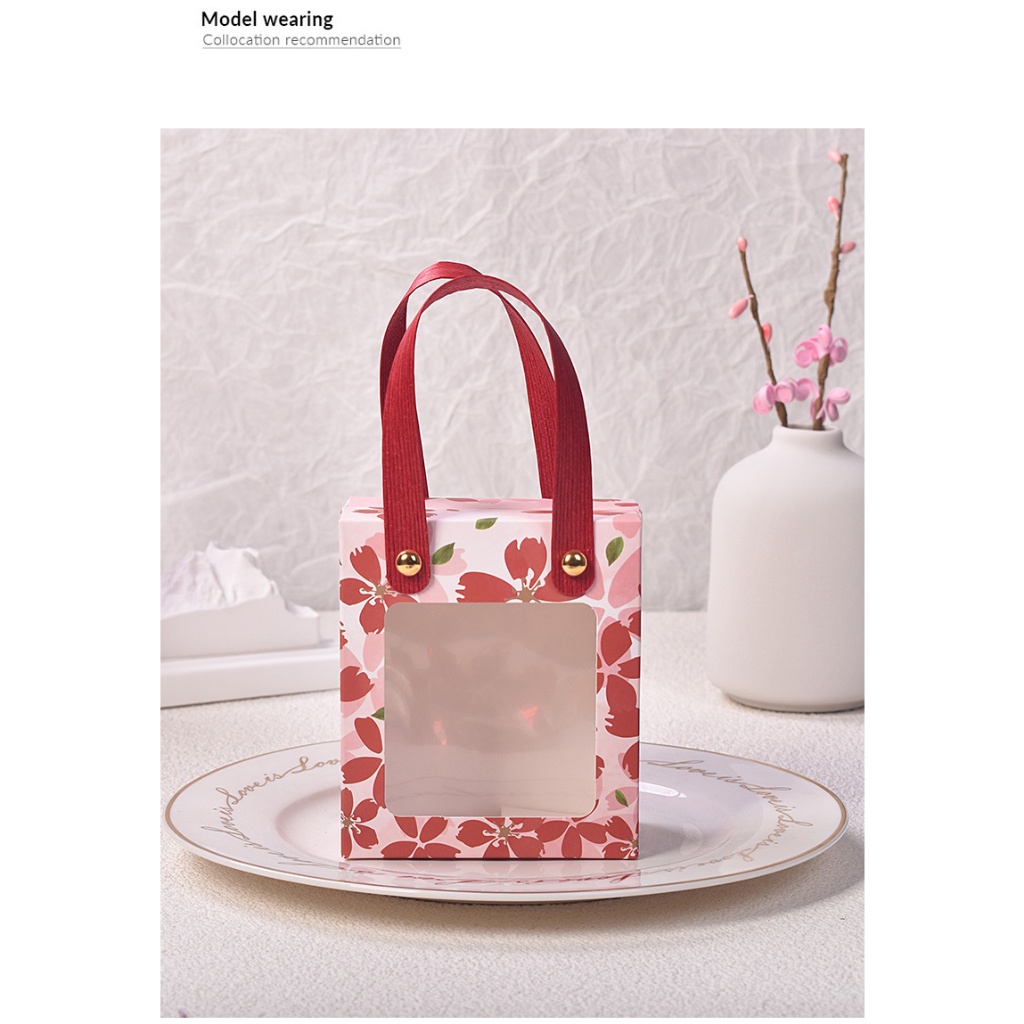 Sakura Box - Túi quà họa tiết hoa anh đào xinh xắn sỉ sll