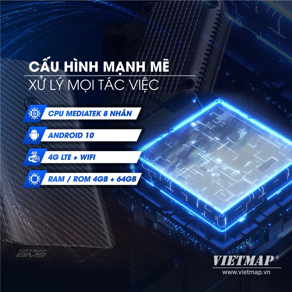 Vietmap BM9 - Android Box dành cho màn hình zin ô tô - Tích hợp Dẫn đường Vietmap S2-Vietmap Live - Hàng chính hãng