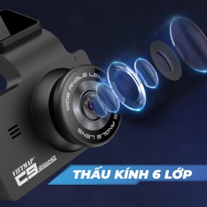 Vietmap C9 - Camera hành trình Full HD góc rộng 170° - Hàng chính hãng