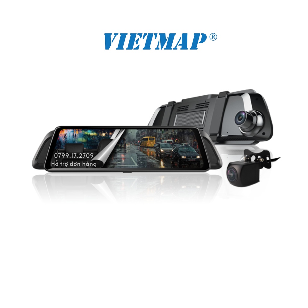 [Mã BMLT30 giảm 30K] Camera hành trình Vietmap P2 - Dẫn đường S1+Cảnh báo giao thông bằng giọng nói ghi hình trước sau