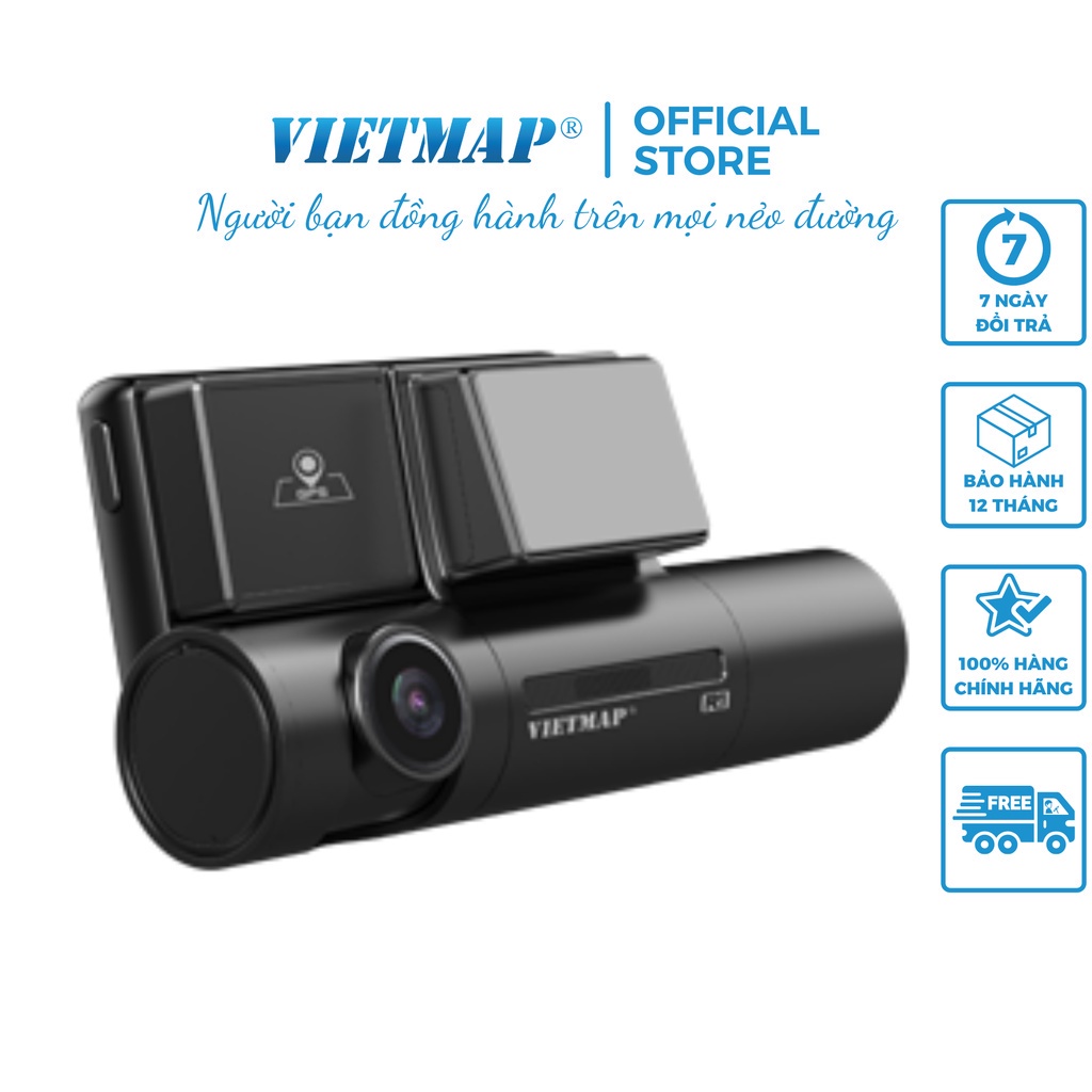 VIETMAP R1 - Camera Hành Trình Cảm Ứng - Cảnh Báo Giao Thông - Cảnh Báo Tốc Độ
