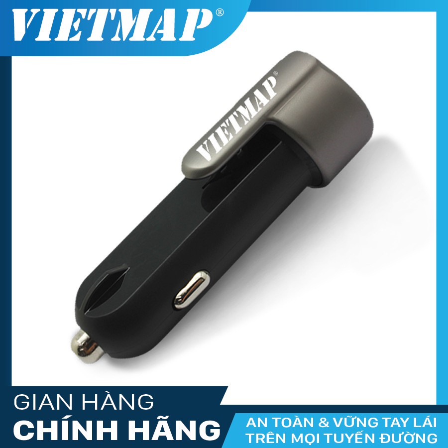 VIETMAP VM31 - Bộ Sạc Thoát Hiểm Đa Năng Trên Ô Tô 3 trong 1 - Hai Cổng Sạc Nhanh - Hàng Chính Hãng