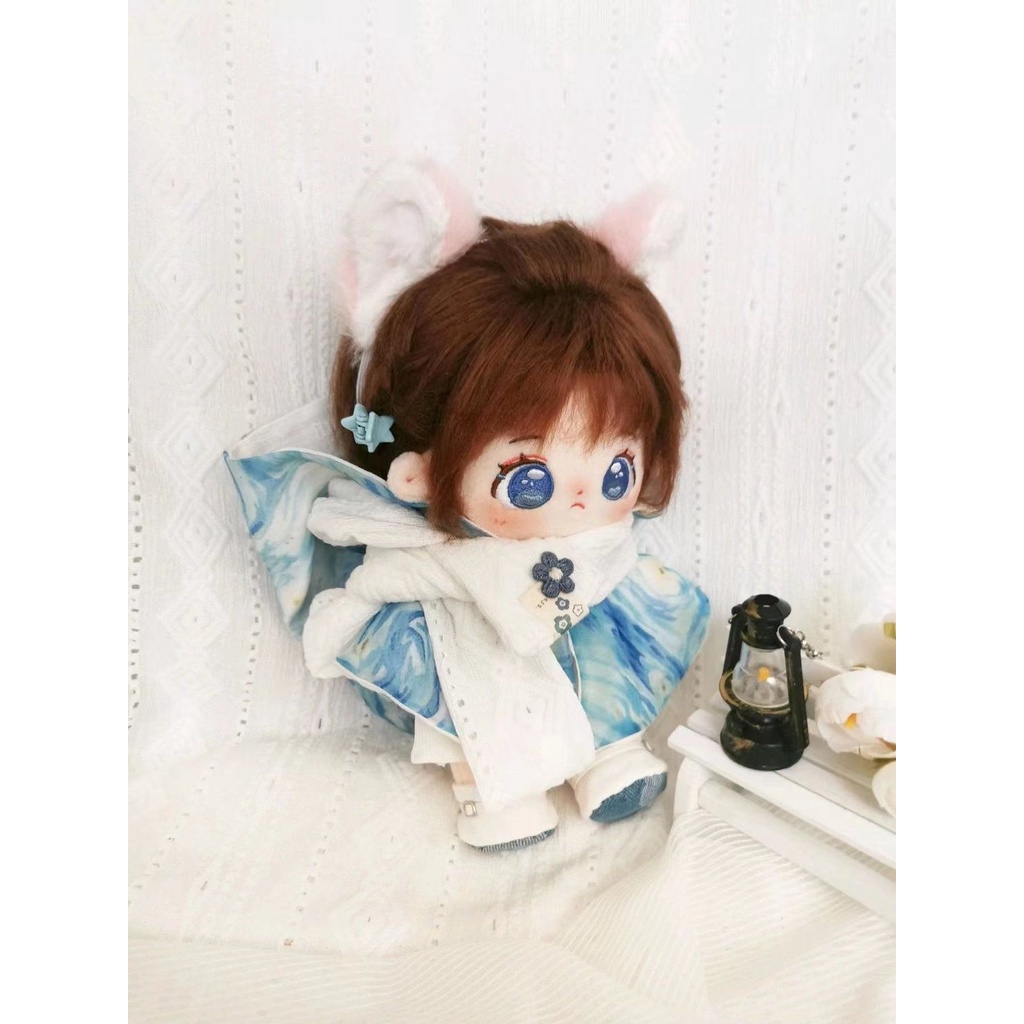 Quần áo búp bê cotton 20cm quần áo trẻ em áo choàng yếm phù hợp với quần áo búp bê không có thuộc tính