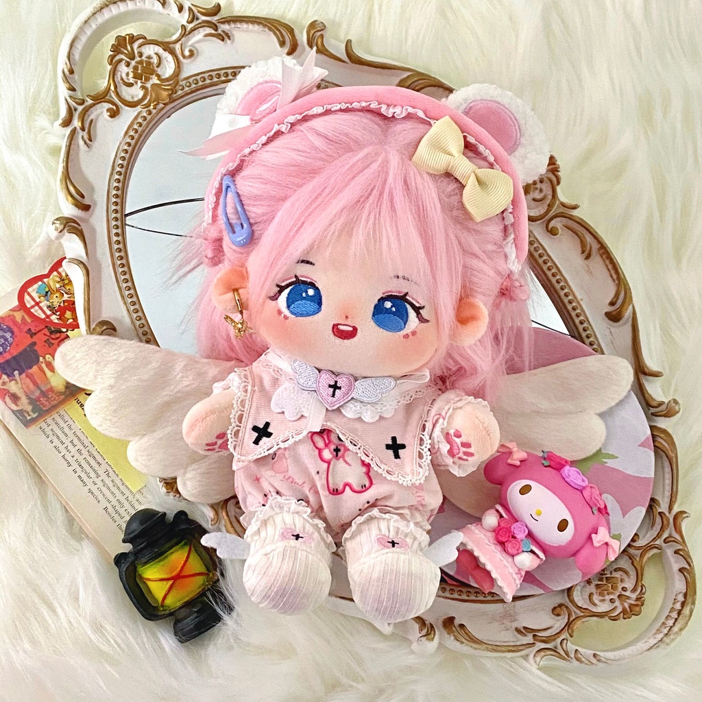 Búp Bê Em Bé Bằng cotton 20cm Dễ Thương Dùng Làm Đạo Cụ Chụp Ảnh