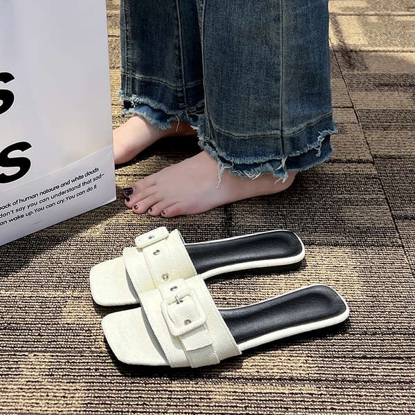 Dép đế dày thiết kế mới đơn giản thời trang theo phong cách pháp