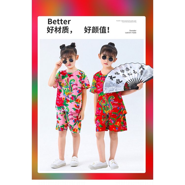 Bộ Đồ Ngắn Tay Họa Tiết Hoa Phong Cách Hip Hop Thời Trang Mùa Hè Cho Nam Và Nữ