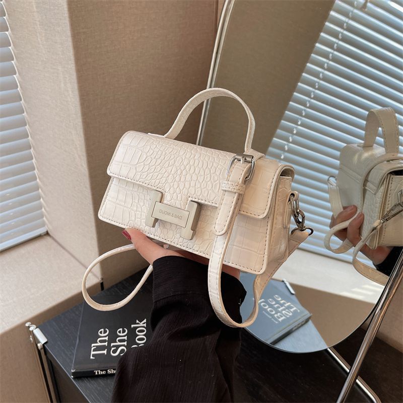 Túi Xách Đeo Vai Kiểu Vuông Nhỏ Họa Tiết Vân Đá Thời Trang Cho Nữ