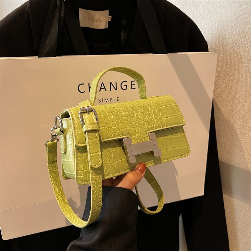 Túi Xách Đeo Vai Kiểu Vuông Nhỏ Họa Tiết Vân Đá Thời Trang Cho Nữ