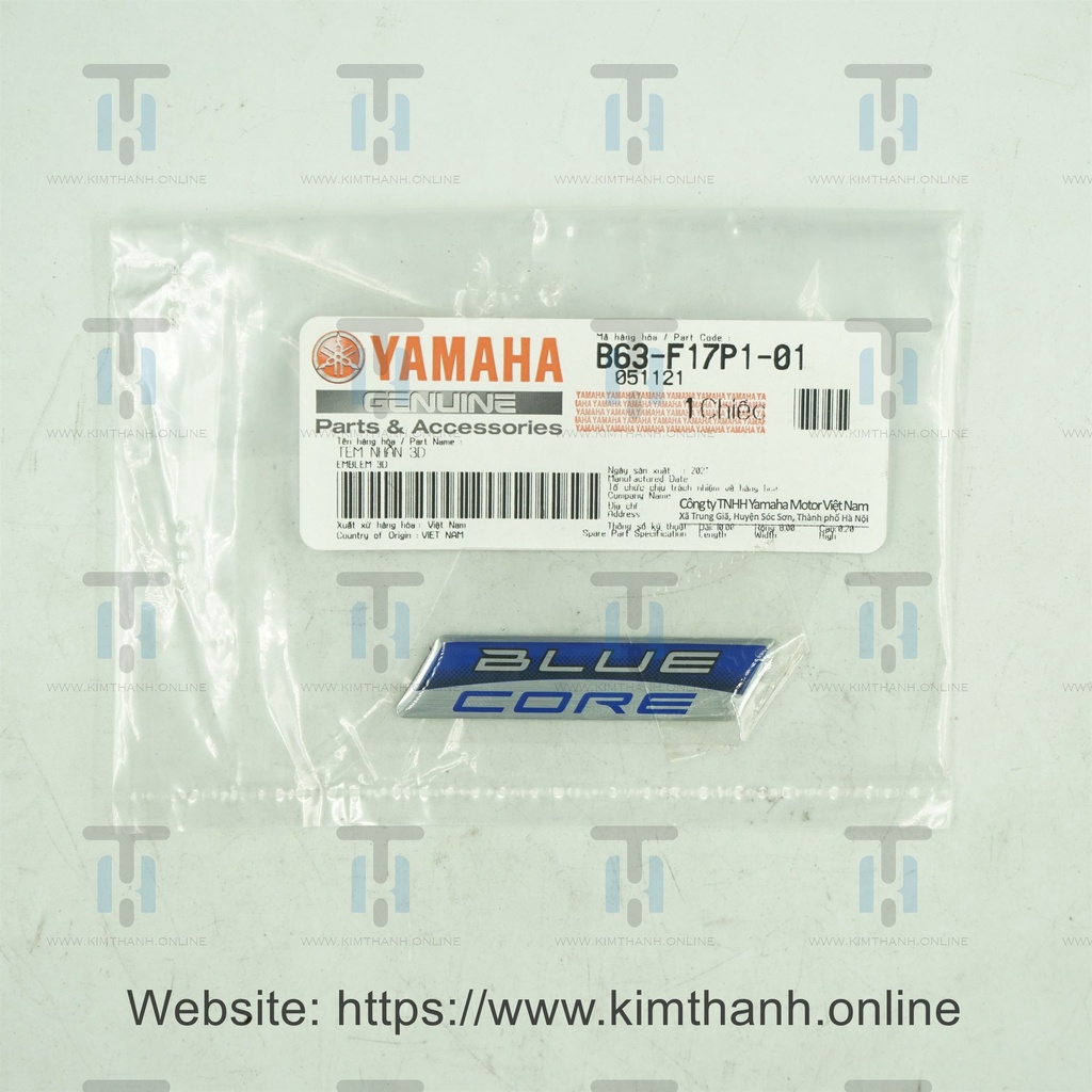 Tem chữ Bluecore Yamaha VN _ B63F17P10100