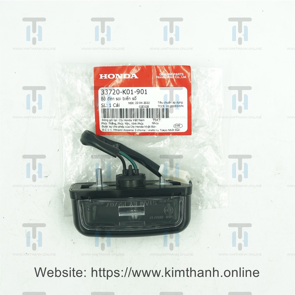 Đèn bảng số SH Việt 2012 Honda VN _ 33720K01901