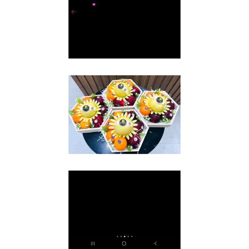 Khay lục giác để hoa quả,tráp bánh kẹo kích thước 36×36 cm