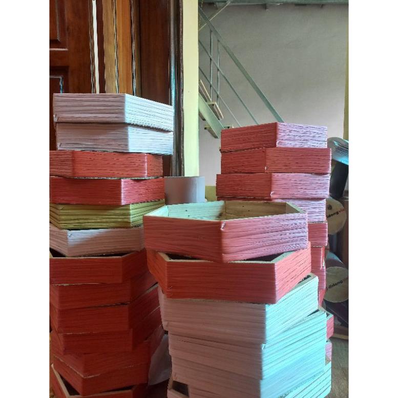 Khay lục giác để hoa quả,tráp bánh kẹo kích thước 36×36 cm