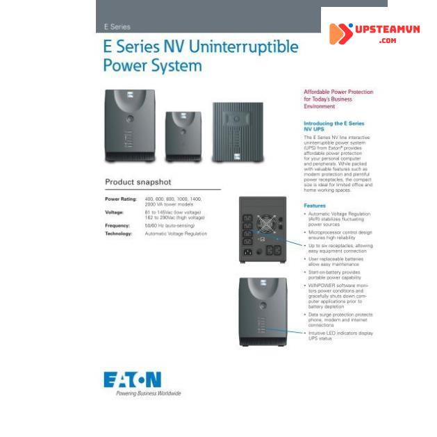Lưu điện Eaton ENV600H 600VA 360W -  RENEW