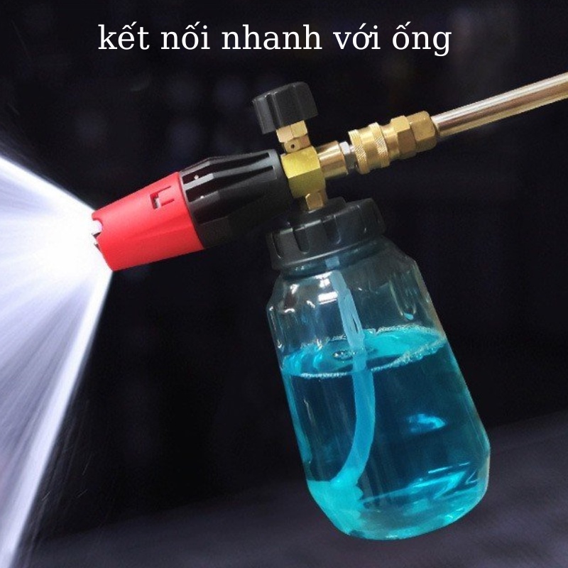 Bình phun tạo bọt tuyết 1L cho máy rửa xe ô tô  - Pha chuẩn hãng