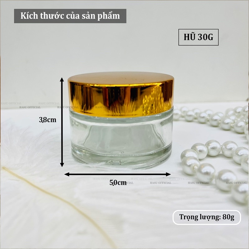 Hủ đựng luu huynh có nắp đậy 10g/20g/30g