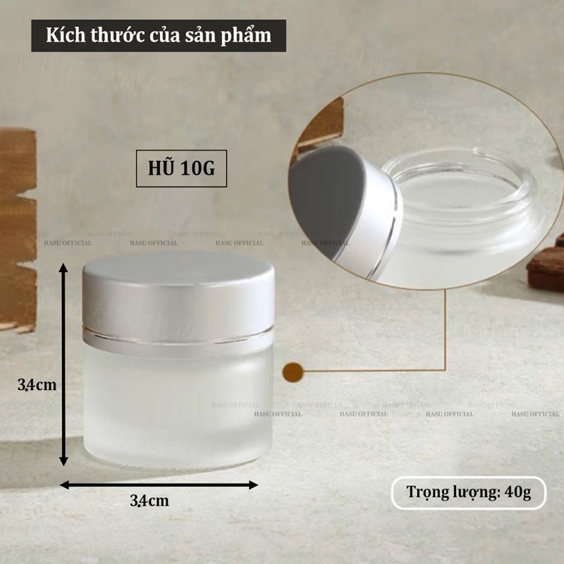Hủ đựng luu huynh có nắp đậy 10g/20g/30g