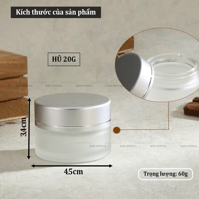 Hủ đựng luu huynh có nắp đậy 10g/20g/30g