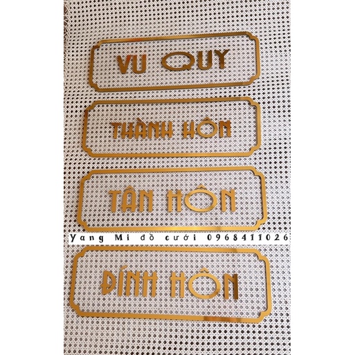 Bảng cổng cưới alu và mika