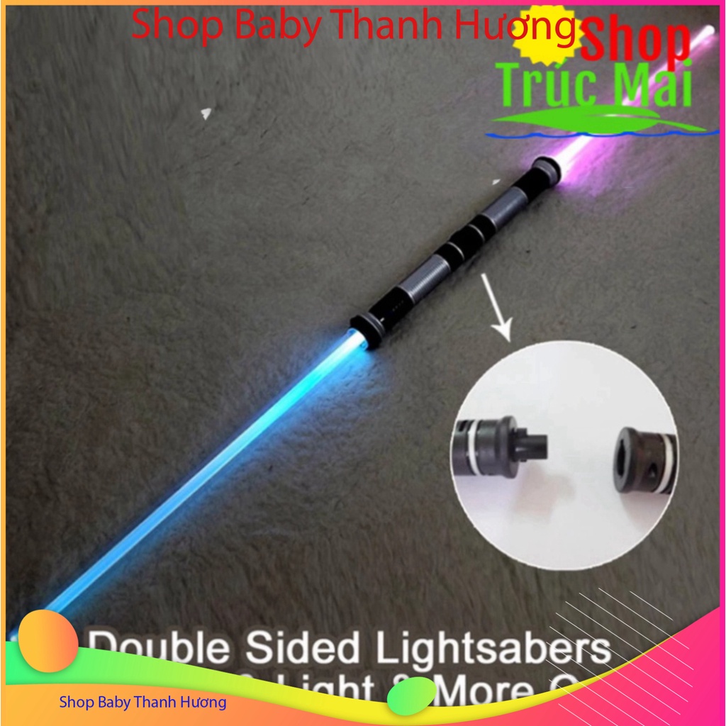 Set 2 Thanh Kiếm đồ xả stress Jedi Sabre Có LED thắp sáng bật sáng Cho Trẻ Em