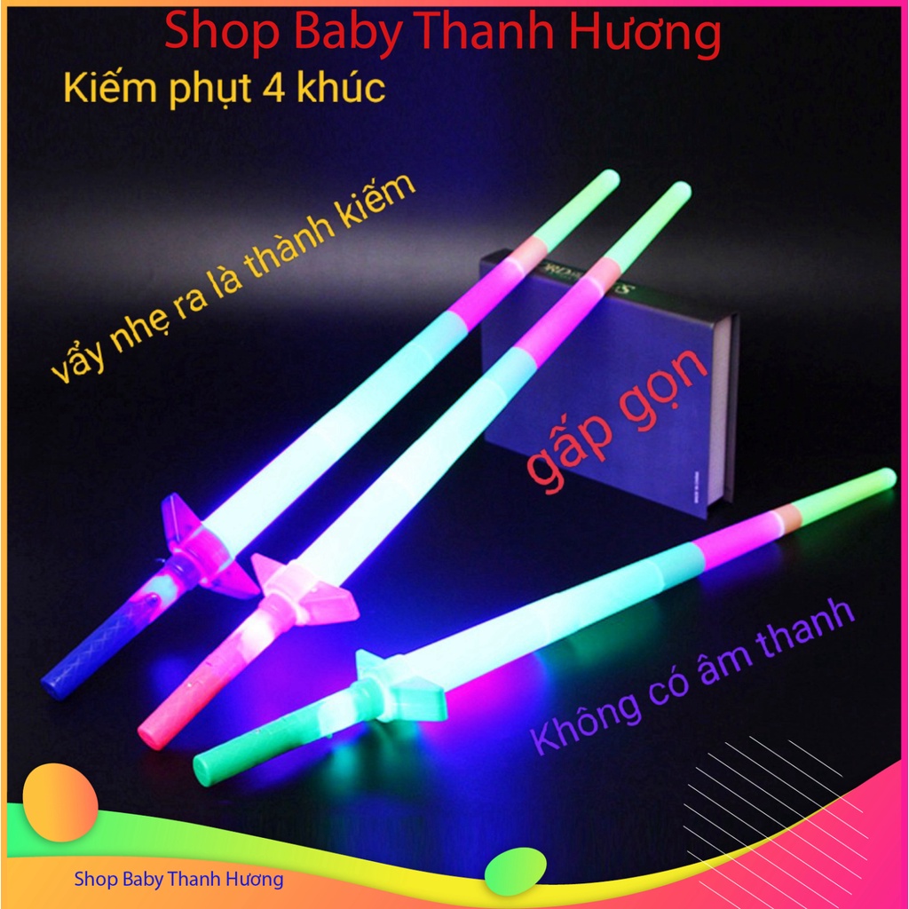 Set 2 Thanh Kiếm đồ xả stress Jedi Sabre Có LED thắp sáng bật sáng Cho Trẻ Em