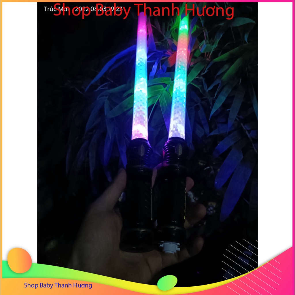 Set 2 Thanh Kiếm đồ xả stress Jedi Sabre Có LED thắp sáng bật sáng Cho Trẻ Em