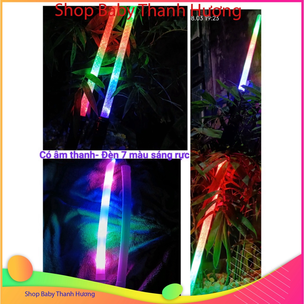 Set 2 Thanh Kiếm đồ xả stress Jedi Sabre Có LED thắp sáng bật sáng Cho Trẻ Em