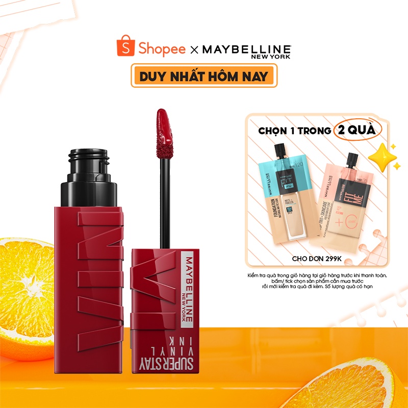 Son Bóng Bền Màu Nhẹ Môi Superstay Vinyl Ink Maybelline New York 4.2ml
