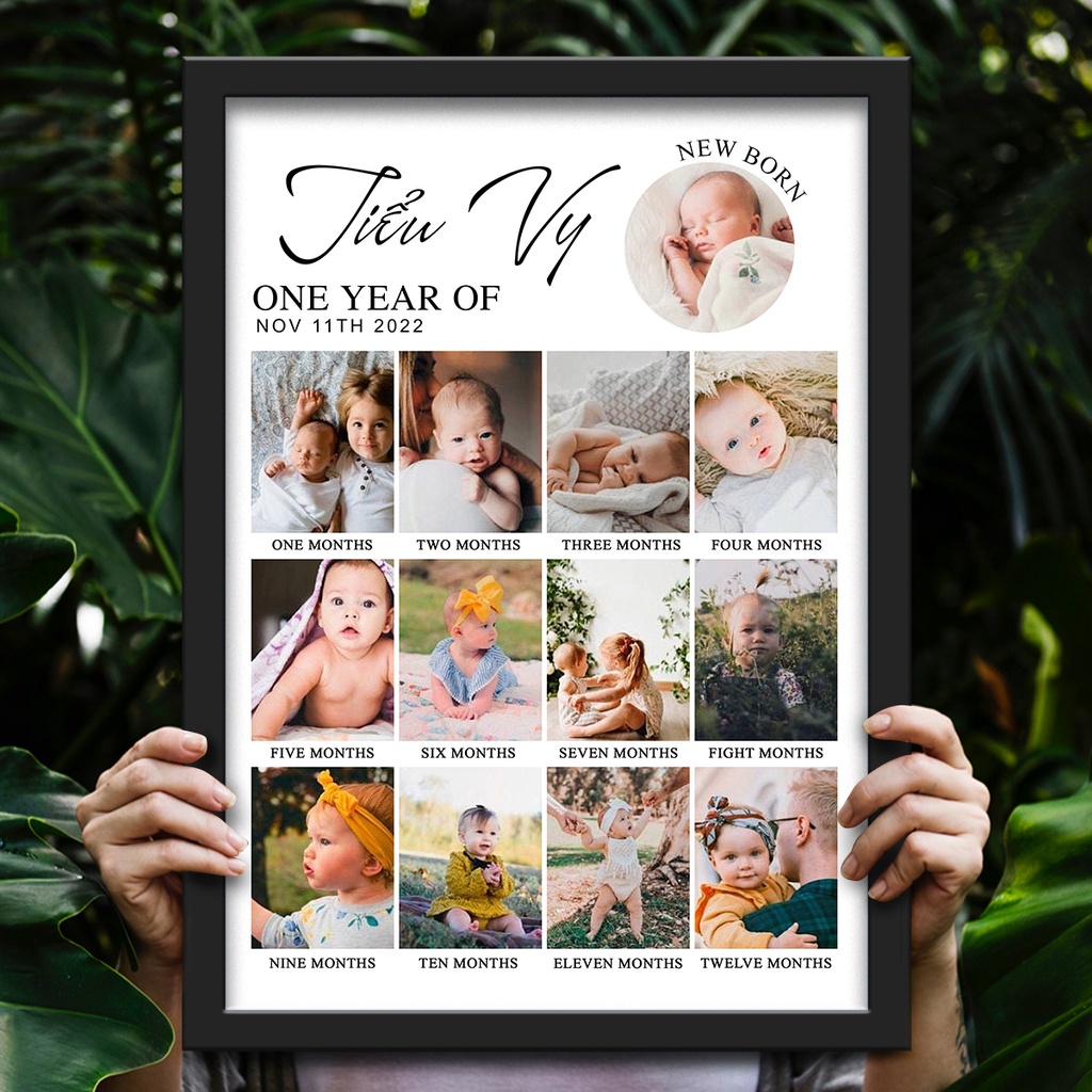 IN ẢNH CHO BÉ, IN ẢNH THEO YÊU CẦU - Qùa lưu niệm - ảnh 12 tháng cho con, kèm ghi chú theo yêu cầu SIZE (20x25; 25x35)