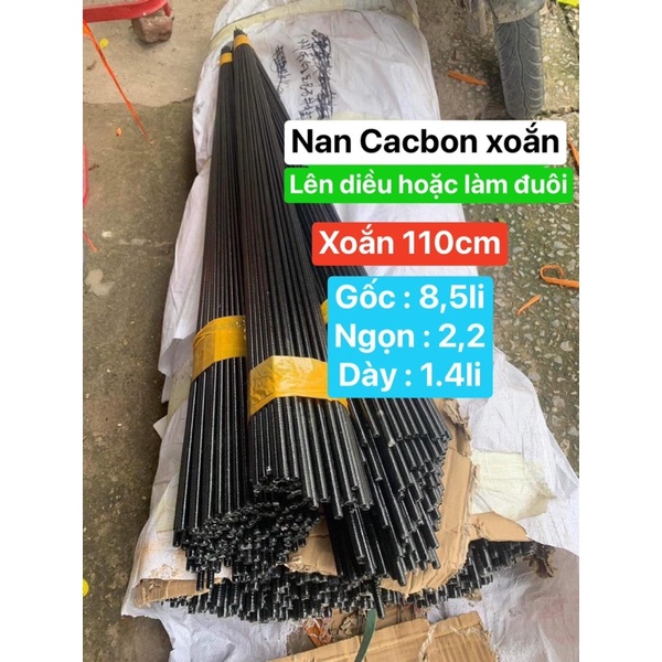 💥Nan cacbon xoắn VIP :  80cm - 95cm - 110cm - 125cm - 140cm Loại víp - Dẻo