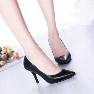 Giày cao gót da mềm thời trang công sở thanh lịch cho nữ