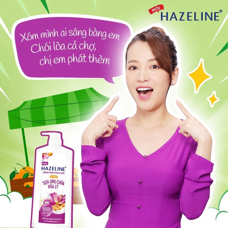 Sữa tắm dưỡng da Hazeline chai 1Kg