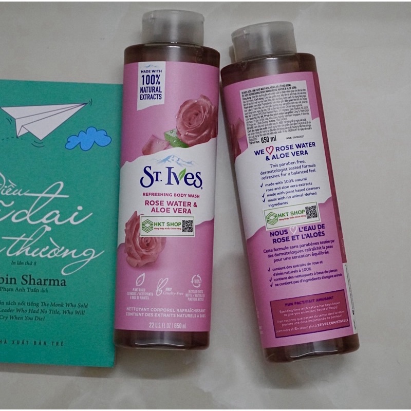 Sữa tắm tẩy tế bào chết St. Ives 650ml - HKT Shop