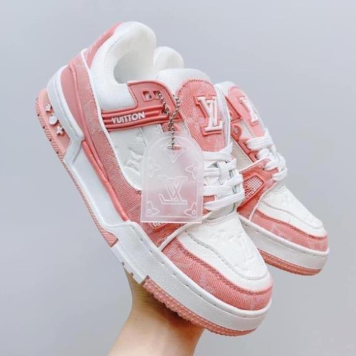 Giày Thể Thao LV Trainer Black White Nam Nữ, Giày LV Xanh Lá, xanh than, Đen Các Màu Hót Siêu Chất