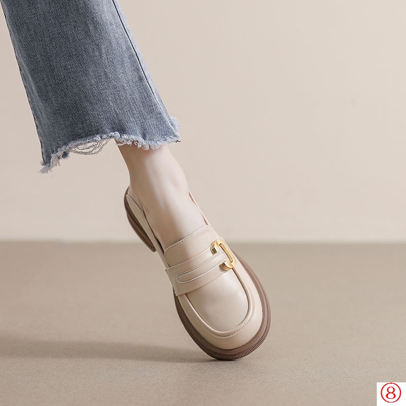 Giày Lười Da Thật Đế Mềm Siêu Nhẹ Thời Trang Mùa Xuân 2023 Cho Nữ