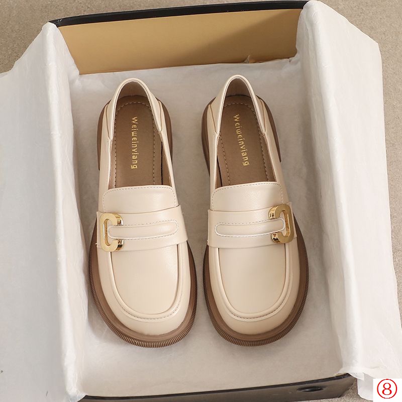 Giày Lười Da Thật Đế Mềm Siêu Nhẹ Thời Trang Mùa Xuân 2023 Cho Nữ