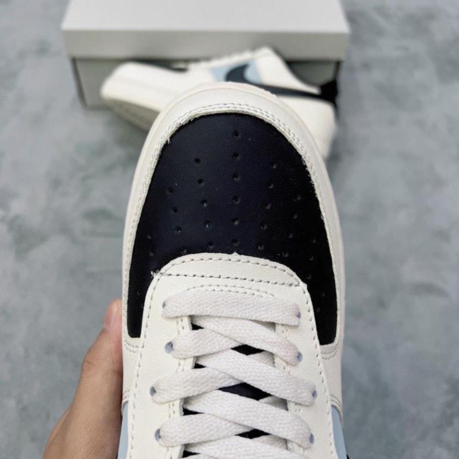 Giày AF1 Mũi Đen Nam Nữ, giày Air Force 1 Low Cream Black Hót Trend Bản Cao Cấp,Hàng Đẹp Tặng Hộp Và Bill