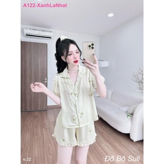 Bộ Đùi Pijama Lụa Latin A122 - Đồ Bộ Suli