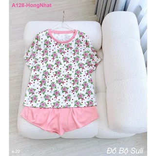 Bộ Đùi Cổ Tròn Lụa Latin A128 - Đồ Bộ Suli