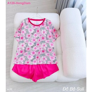 Bộ Đùi Cổ Tròn Lụa Latin A128 - Đồ Bộ Suli