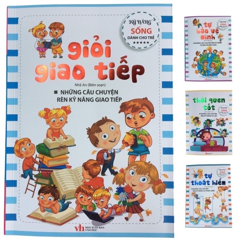 Sách- Combo 4 Cuốn Kĩ Năng Sống Cho Bé