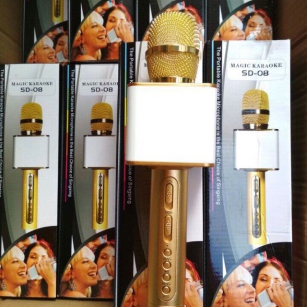 Micro Bluetooth Karaoke SD-08  bao  da  Q7 - Cực hay Loại xịn   SDCR hãng